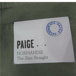 PAIGE Men's Normandie Slim Straight Leg Twill Men's Pant SZ 36